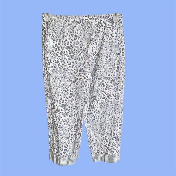 Cotton Pastel Cheetah Print Lounge/Pajama Pants from Carole Hochman - Picture 5 of 5